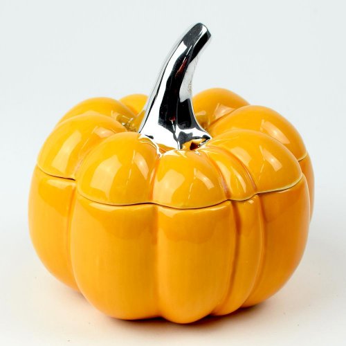 Tekvica dóza porcelán oranžová 14*13.7*13.1cm