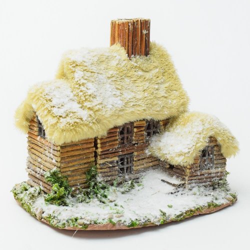 Dom prír.materiály 19x14x16,5cm - Vianočné dekorácie a ozdoby