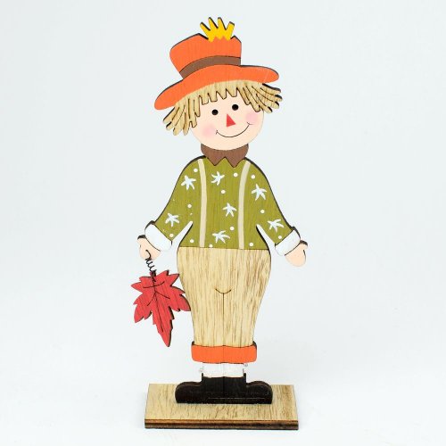 Chlapec drevo zelený 7x4x17,5cm