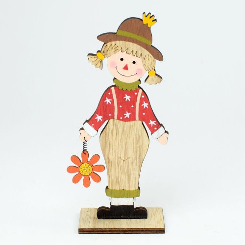 Dievča drevo červ 7x4x17,5cm