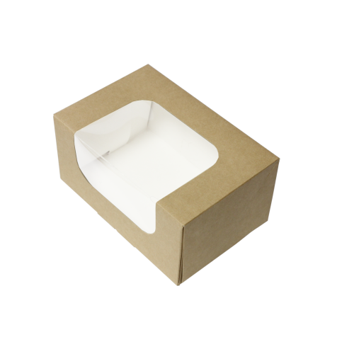 Krabička na zákusky s okienkom 22 x 22 x 11 cm  