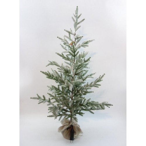 Umelý stromček v jute osnež.125cm - Vianočné dekorácie