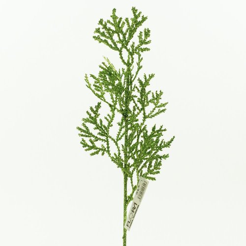 Zápich jemná zelená gliter 40cm - Umelé kvety
