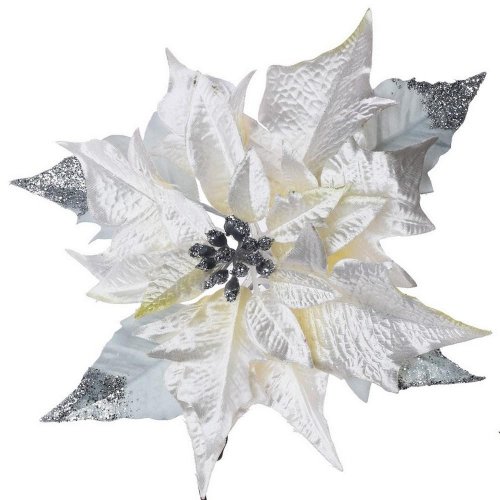 Poinsettia klip cr-01 biela 20cm super cena