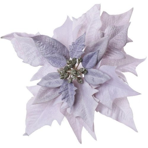 Poinsettia lila klip 20cm