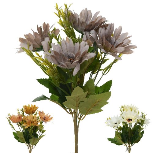 Kytica gerbera x5 mix 3 farieb 30cm