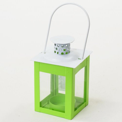 Lampášik kov.zeleny 12cm