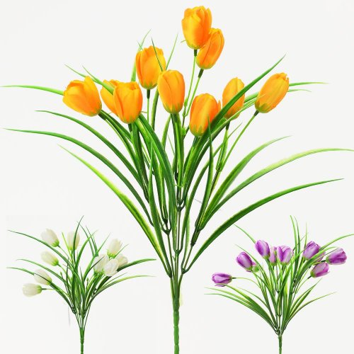 Kytica krokus 34cm mix 3farieb x5