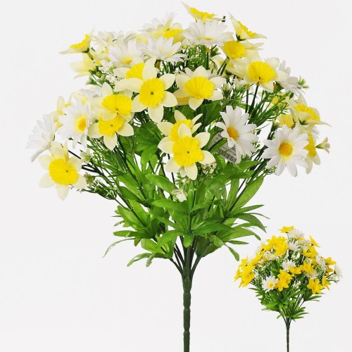 Kytica jarná narcis+margaréta 2f 40cm