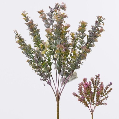 Zápich zeleň mix 2f, ružové, fialové 35cm