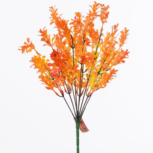 Zápich mini lístky oranžové 42cm