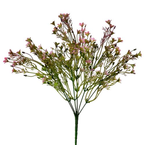 Zápich kvietky ružové 34cm