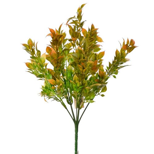 Zápich lístky oranžové 32cm - Umelé kvety