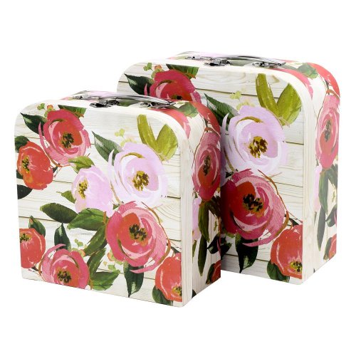 Darčeková krabička kufrík s/2 l25x25x13cm