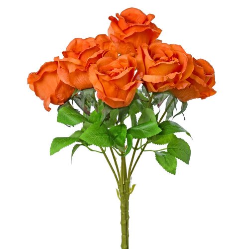 Kytica ruža oranž. 45cm