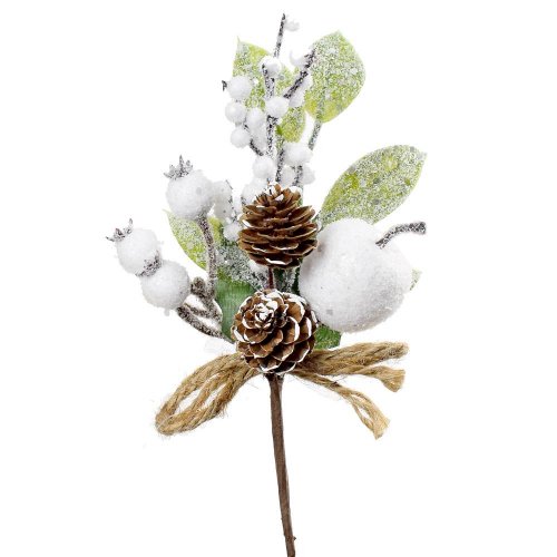 Zápich vian jablko šiška biela 23cm