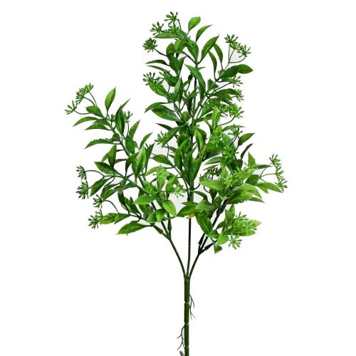 Zápich kvietky tm.zelené 46cm