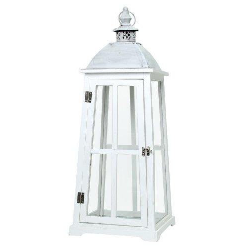 396fl/s lampáš drevo biely l 23,9x23,9x53/75cm