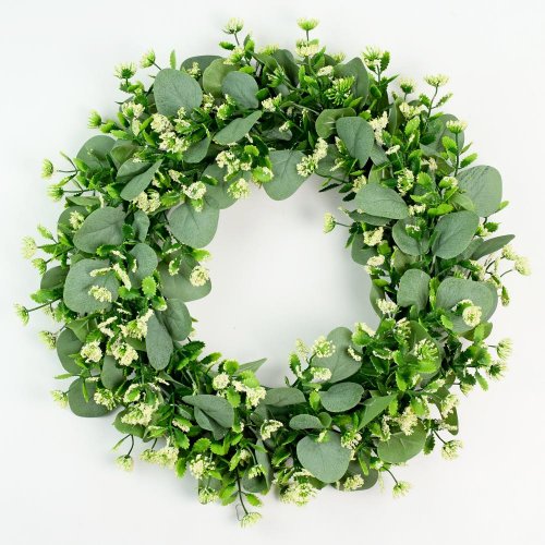 Veniec eukalyptus žltý kvet 46cm