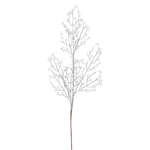 Vian. konárik strieborný gliter 72cm