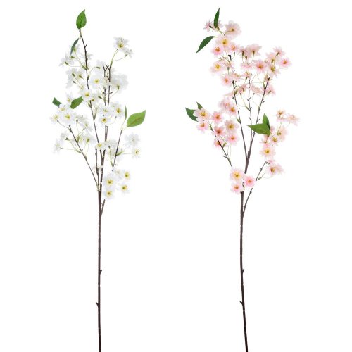 Konár čerešna, listy, mix/f 85cm