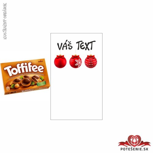 Toffifee k Vianociam -  červené gule