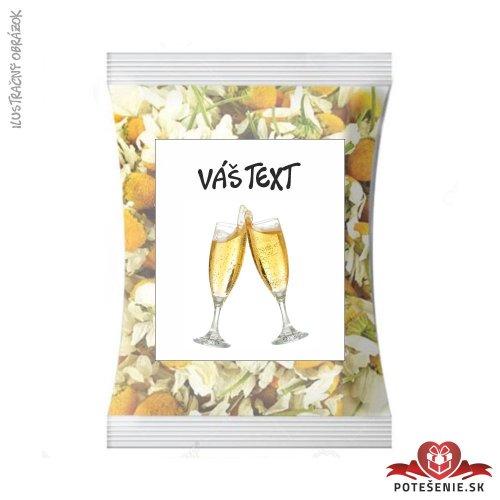 Sypaný čaj s narodeninovým motívom