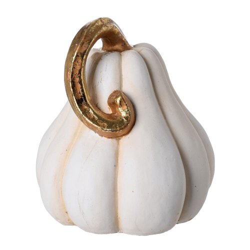 Tekvica biela keramika 14.5*14*16.5cm