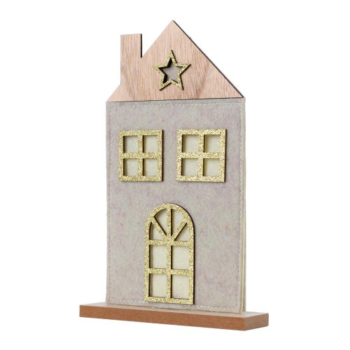 Záves sob s darčekmi siv/nat/str/bie drevo s/2 4*8,5cm