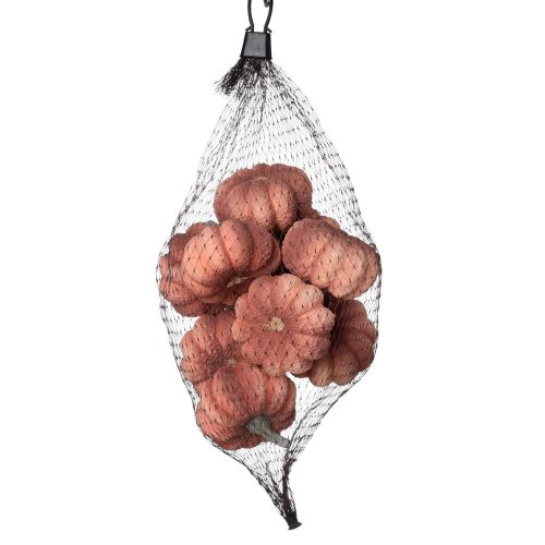 Tekvice v sieťke ružové polystyrén s/9 6x6x3,5cm