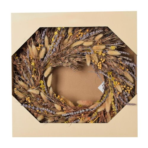 Veniec tráva bobule levanduľa krém 40cm