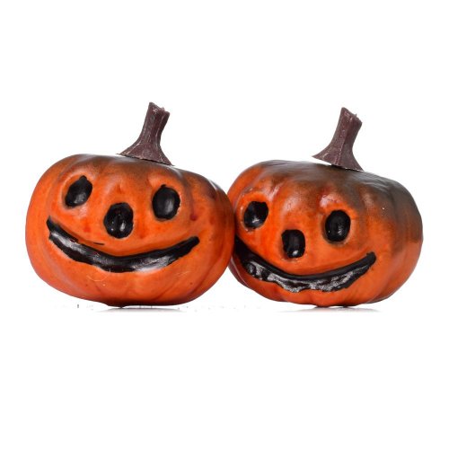 Tekvice halloween oranžové s/2 6cm - Jesenné dekorácie