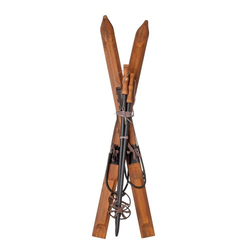 Lyžiarsky set dekor drevo 5.5*5.5*90cm