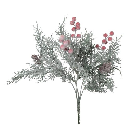 Konárik tuja biela, čer. bobulky, šišky 37cm