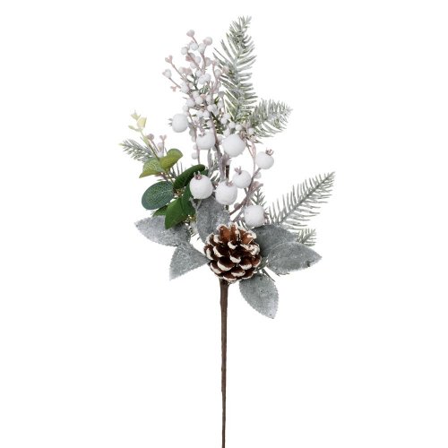 Zápich čečinka, eucalypt, šiška, bie. šípky, bobulky 48cm