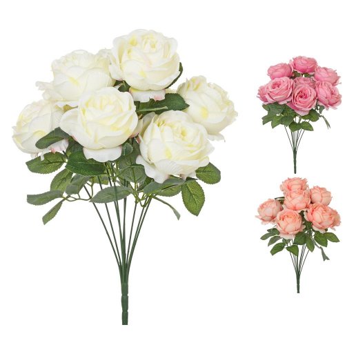 Kytica ruža x9 mix f 44cm