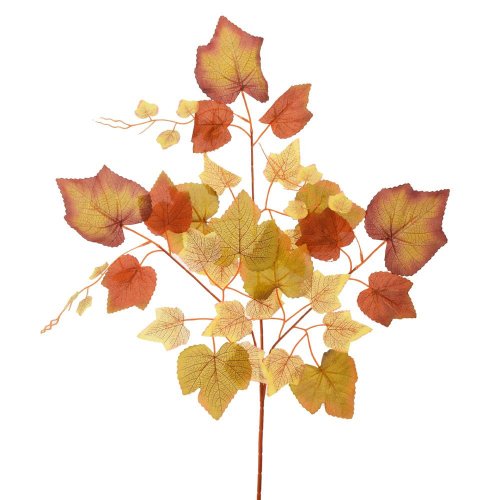 Ks list jesenný zel/oranžový 66cm