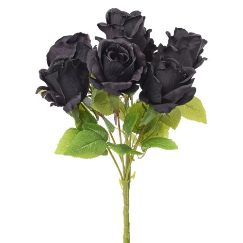 Kytica ruža čierna 45cm