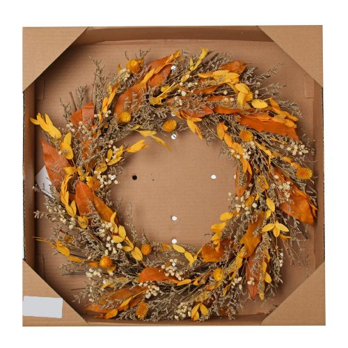 Veniec suš. jes, bodl.,gyps.,limo,listy, žl/or/kr/hne 46cm