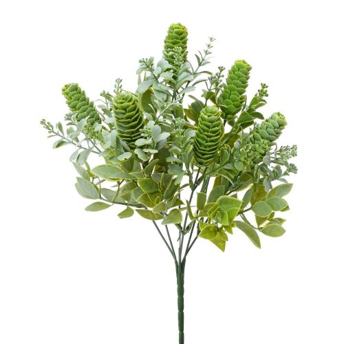 Zeleň sukulent zel-biela, drob. lístky 33cm