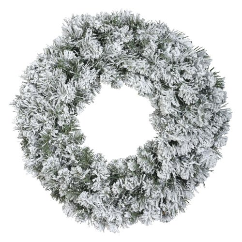 Veniec čečina zasnežený priemer 60/10 cm 680463 - Vianočné dekorácie