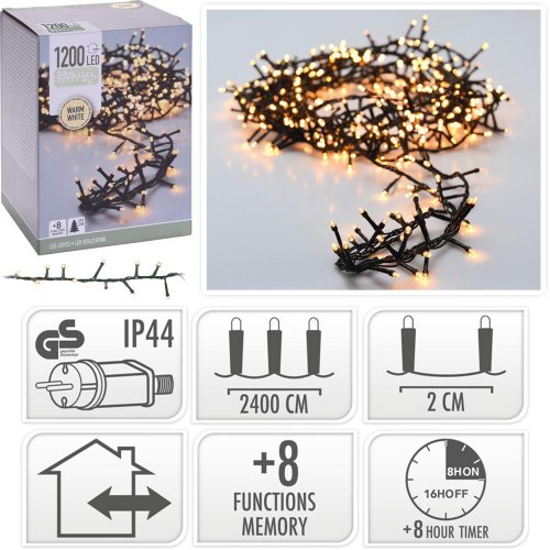 Led1200 svetielka micro 24m /elek./ww/ out,ind/timer/8fun//ax8560150 - Vianočné osvetlenie
