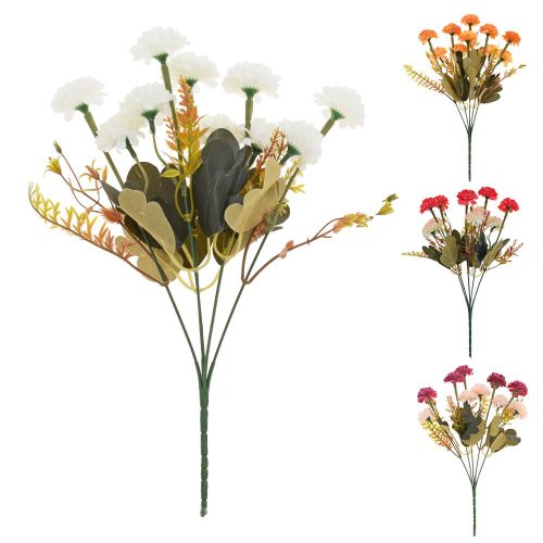 Kytica chryzantéma, zeleň, mix/4f 31cm