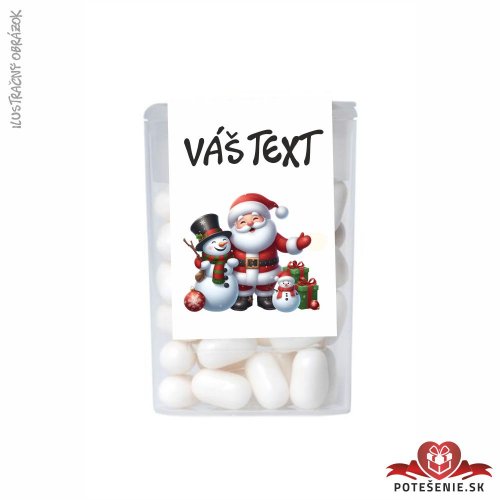 Mikulášske dražé cukríky - Mikuláš so snehuliakom