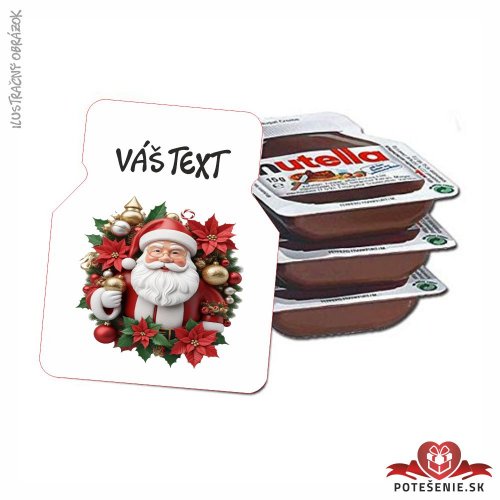 Mini Nutella na Mikuláša – Darček pre hostí s personalizovanou grafikou - Mikuláš - Vianočné gule