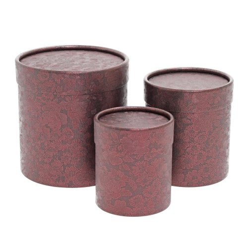 Darčeková krabička bordo s/3 8x10 - 13x4cm