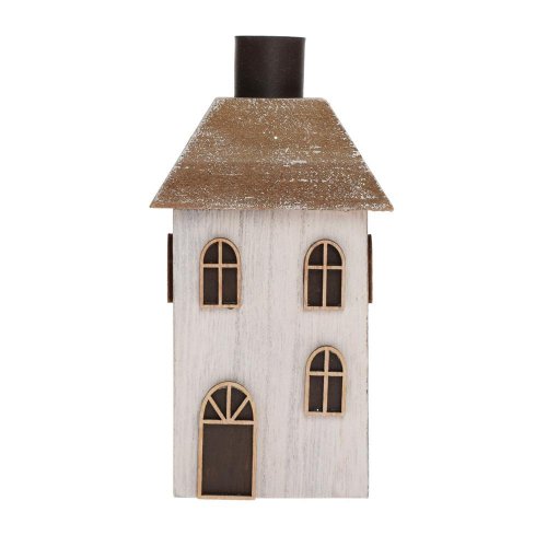 Domček bie-nat na sviečku drevo 15x8x6.5cm - Vianočné dekorácie a ozdoby