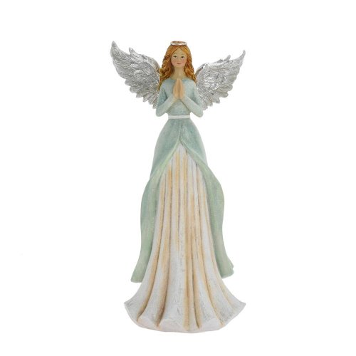 Anjel modliaci ment/str poly 13,5*10*28,5cm - Vianočné dekorácie