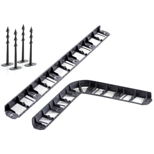 Ib1045 border okraj trávnikov čierny 800x8,4xh4,5cm