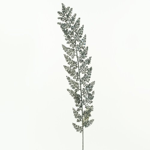 List glitter šedá 65cm - Umelé kvety